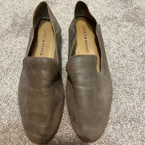 Lucky Brand light brown leather shoes size 8.5.